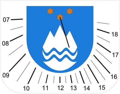 Moderna vertikalna sončna ura (thumbnail)