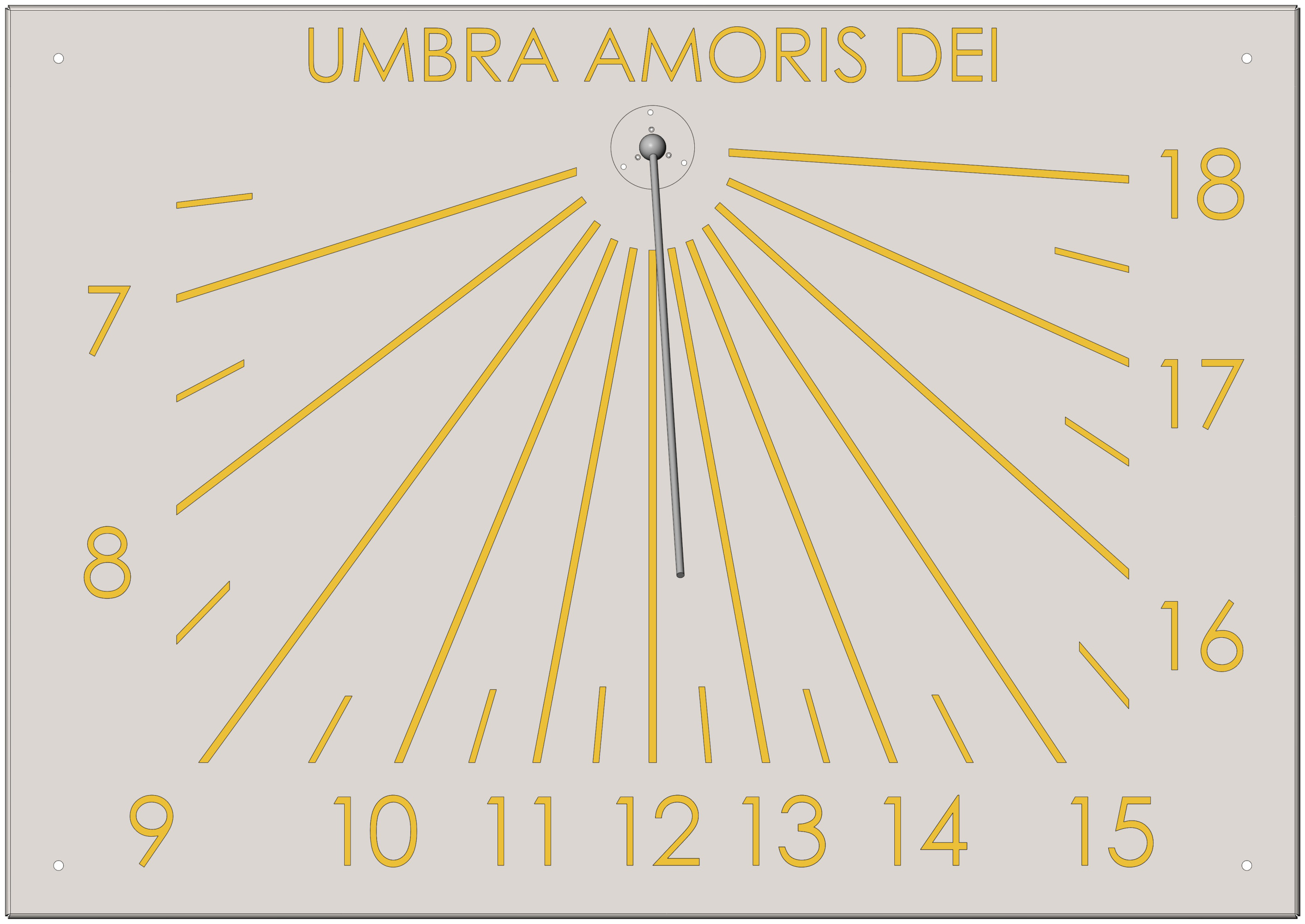 Nerjavna vertikalna sončna ura